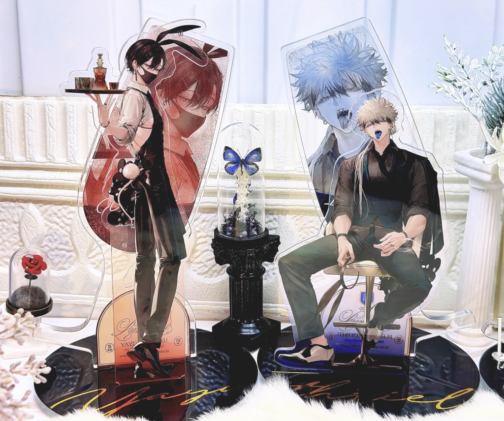 【コラボバーグッズ】バニーグラスアクリルスタンド