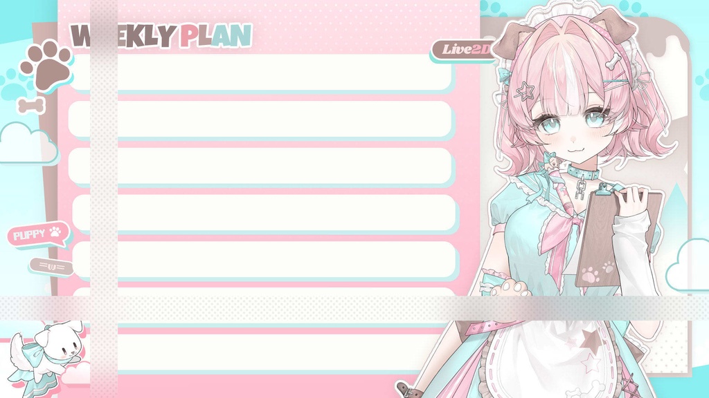 【live2dモデル】ペパーミントの小犬【【VTS対応】