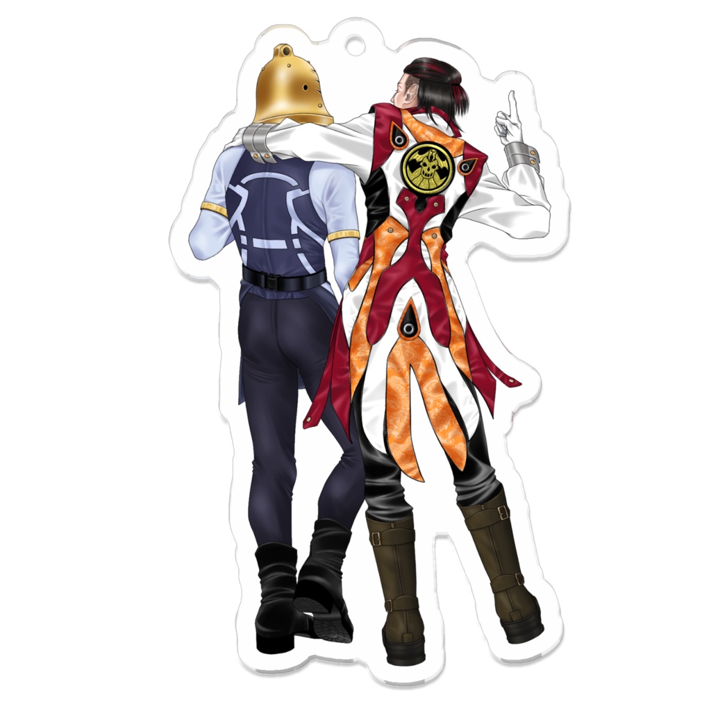 【ゴジュウジャー】仲良しファイヤキャンドル&金アーイー・アクリルキーホルダー