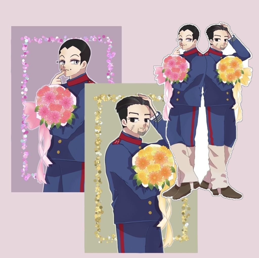 ♡兵ズステッカーA♡
