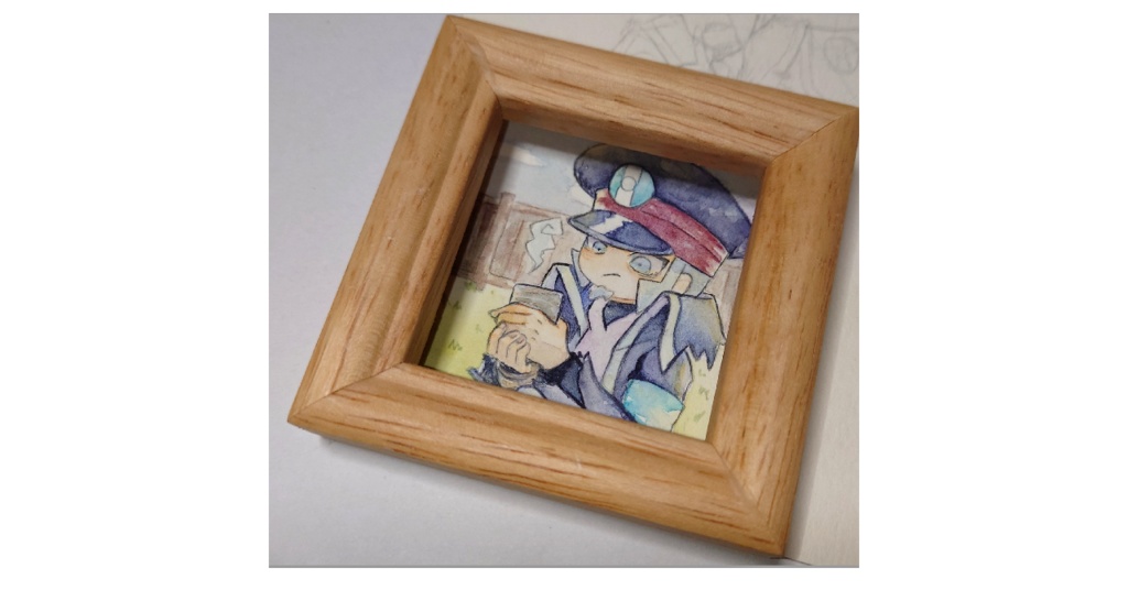 ミニ額　『休憩』