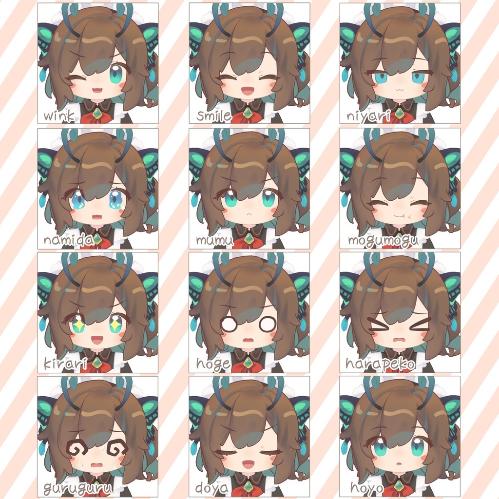 クロンカちゃんの表情をみなほしちゃんっぽくする表情アニメーションセット+α