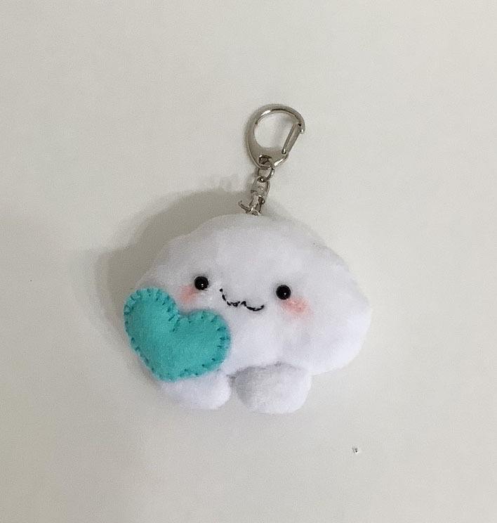 「もこりん」キーホルダー＆チャーム＊ハンドメイド＊オリジナル