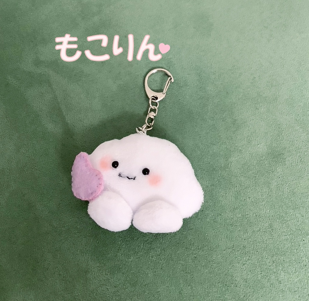 「もこりん」キーホルダー&チャーム*ハンドメイド*オリジナルキャラ-3