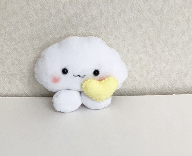 「もこりん」ぬいぐるみ＊オリジナルキャラクター＊キーホルダー＆チャームにも