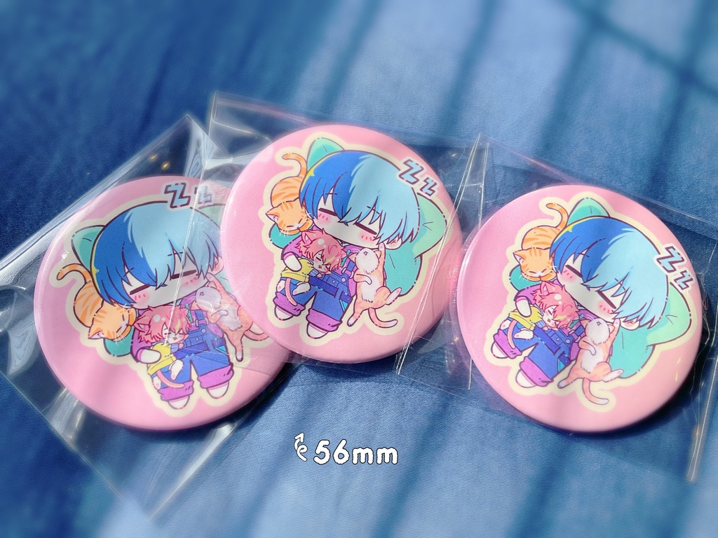 冬彰すやすや缶バッジ🐈