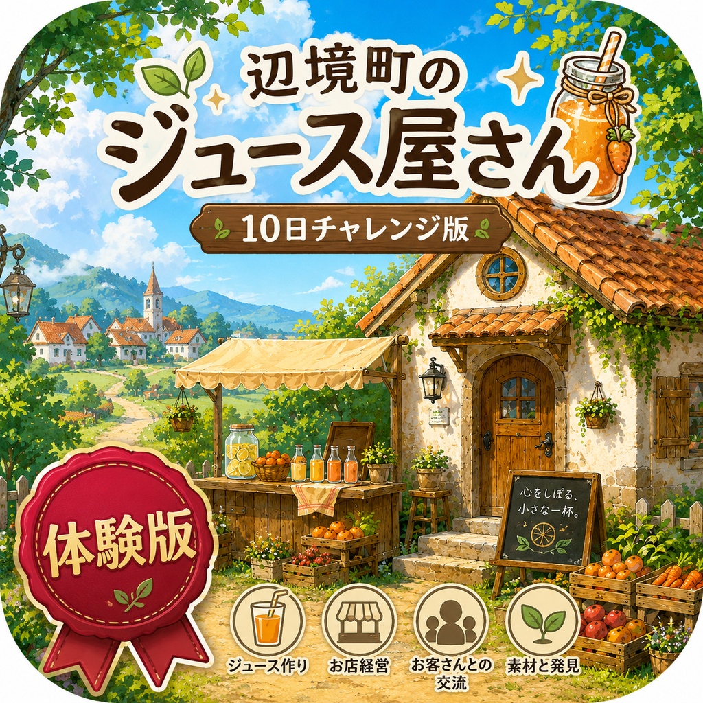 辺境町のジュース屋さん 体験版 - 10日チャレンジ版