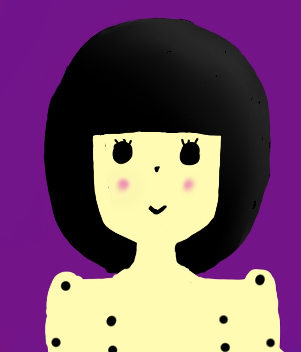 適当に描いた女の子