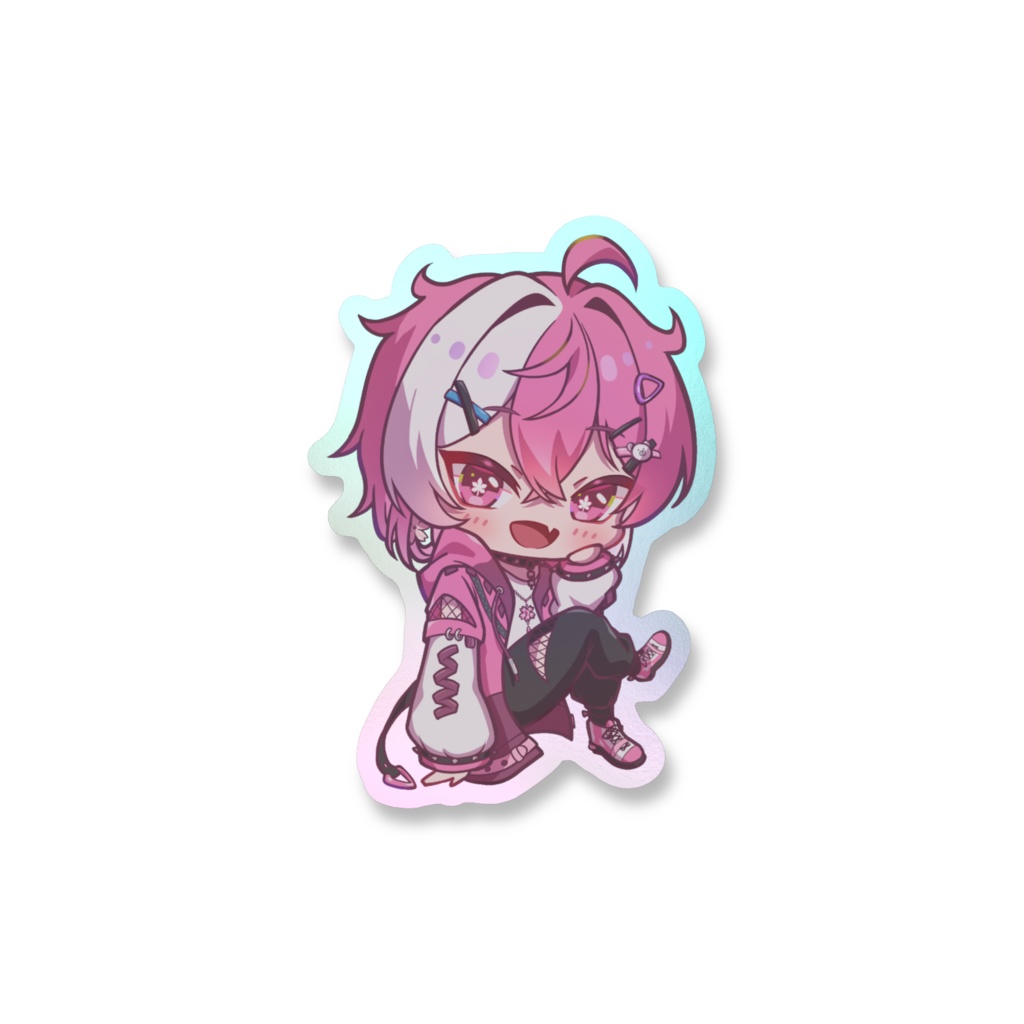 桜咲木れく ミニキャラ スマホステッカー