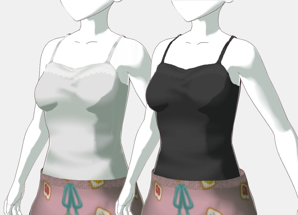 【VRoid】カラフルパジャマ【16collar】