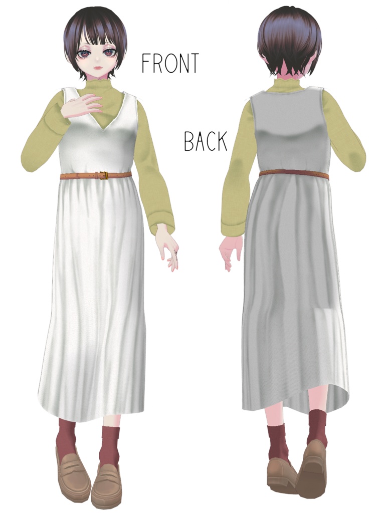 【VRoid】春ワンピース