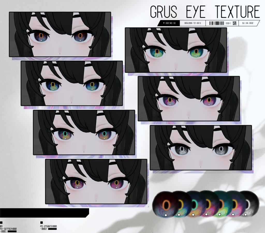 【Gurs】弌式 marble eye texture