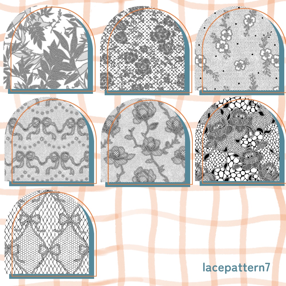 simple lace babushka-シンプルレース バブーシュカ-