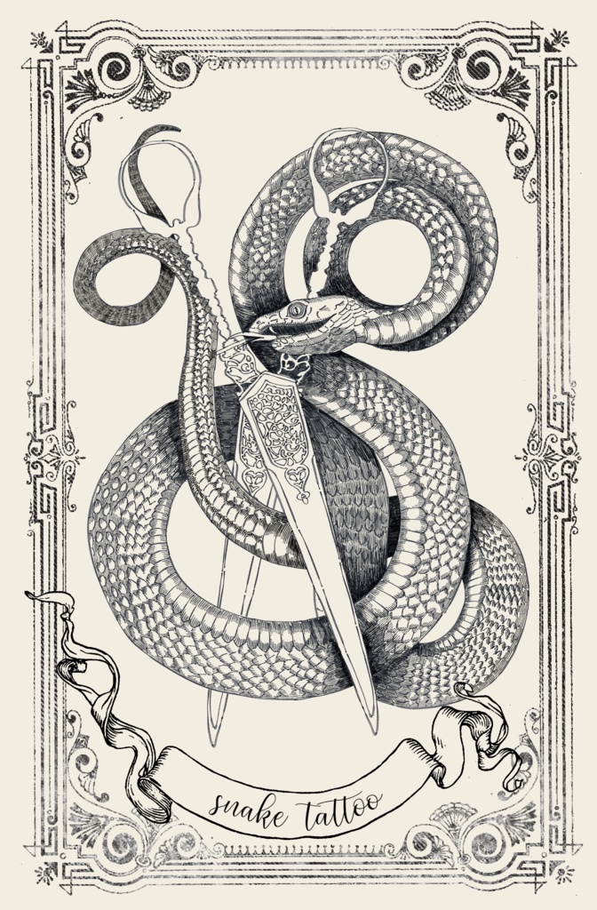 【鷸印素材集】snake tattoo