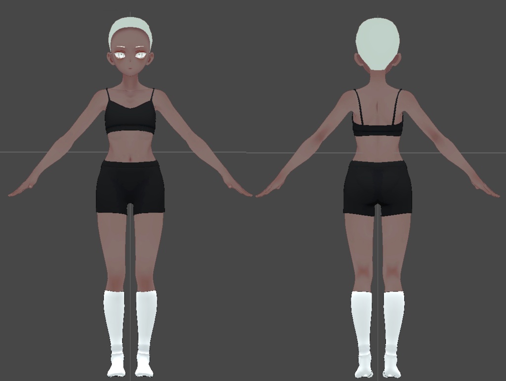 【Grus専用】GrusBody brownskinー厚塗り風褐色スキンテクスチャー