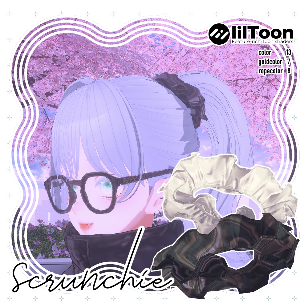 【VRC想定アクセサリー】scrunche-シュシュ-