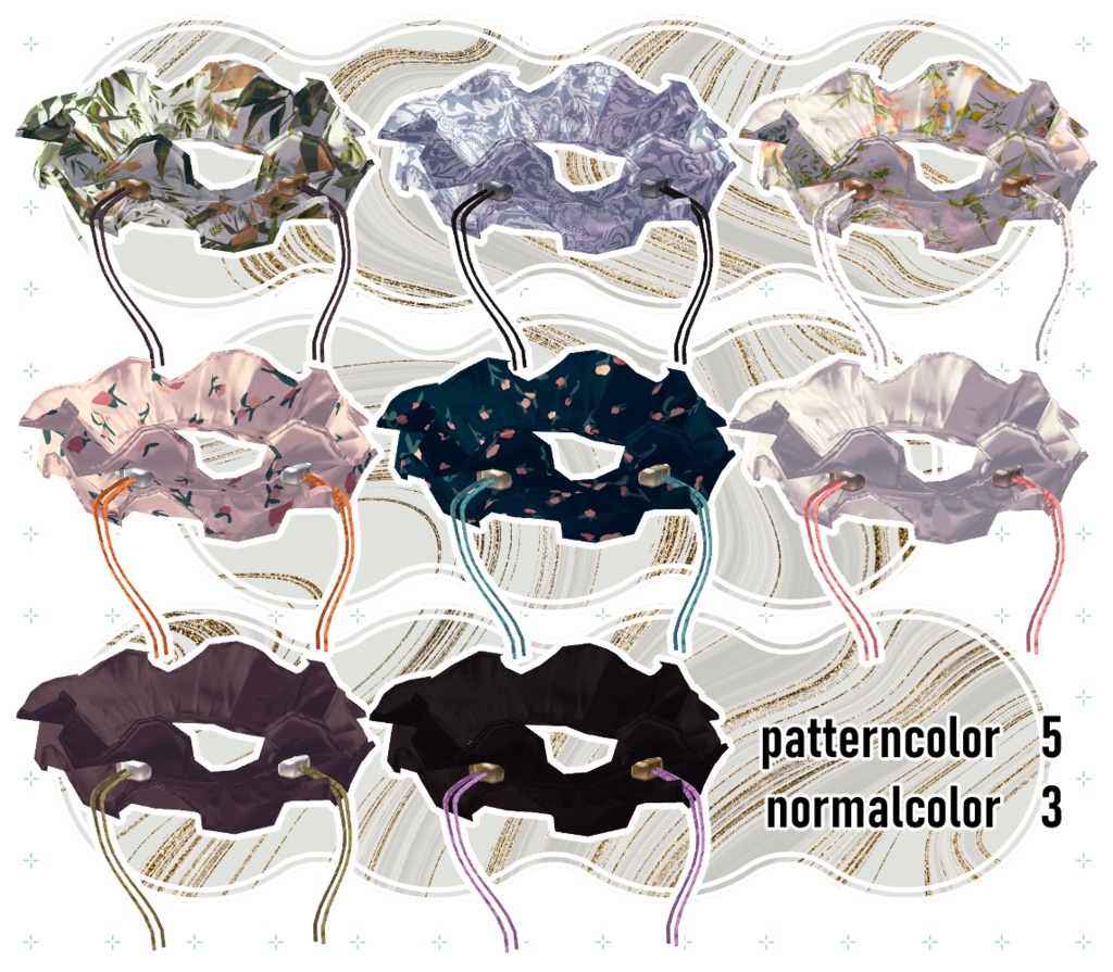 【VRC想定アクセサリー】scrunche-シュシュ-