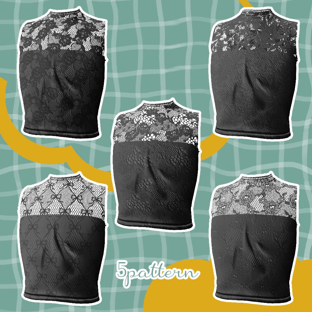 【VRC想定衣装】lacecamisole_レースキャミソール_【Grus】【Lapwing】【山羊のメア】【Marycia3D】