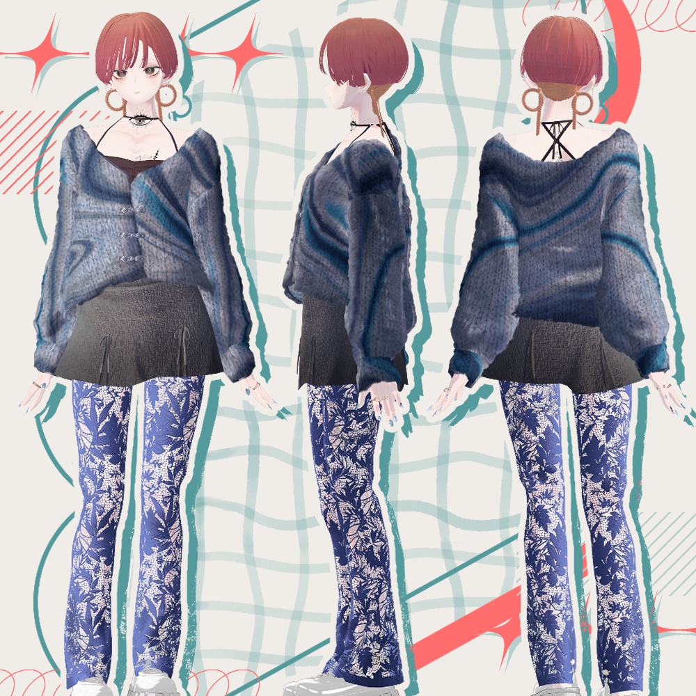 【VRC想定衣装】Fall BalletCore set【Grus】【Lapwing】【Goat Mea】【Marycia】