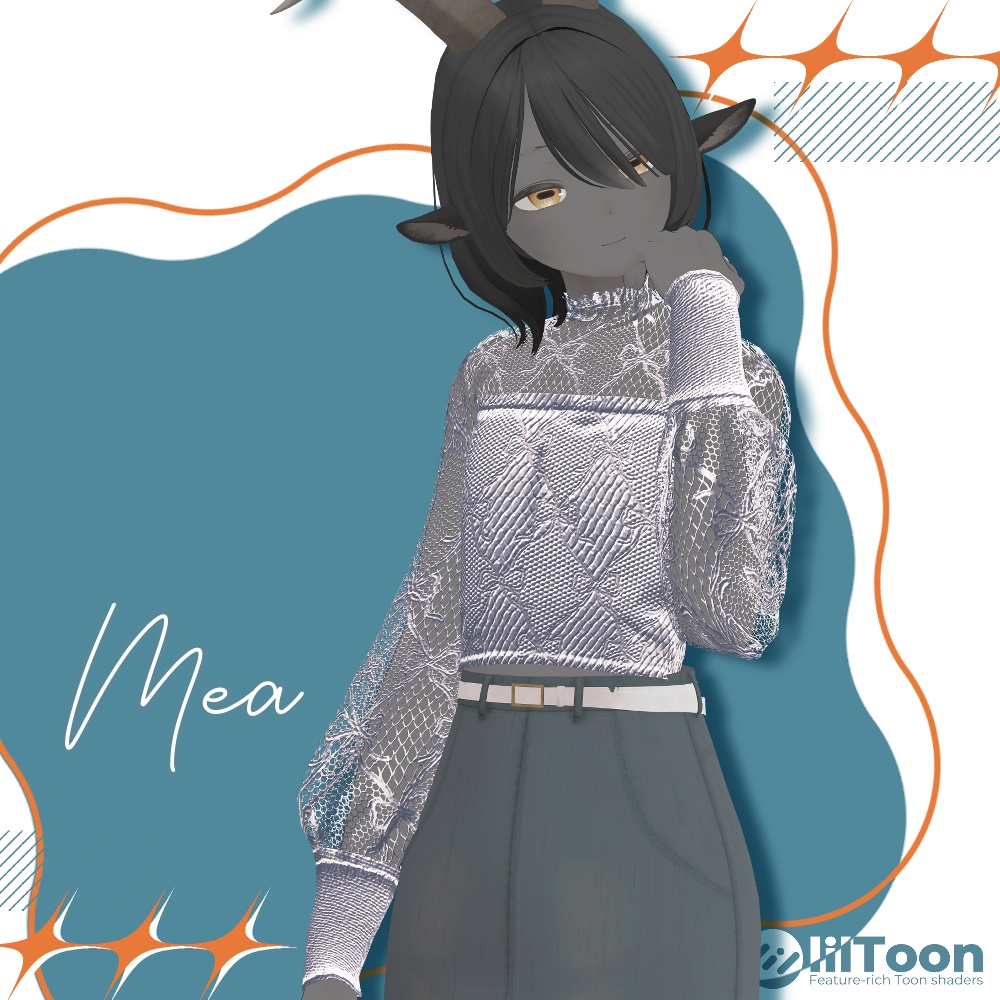 【VRC想定衣装】lace blouse-レースブラウス-【Lapwing】【Grus】【Marycia】【山羊のメア】