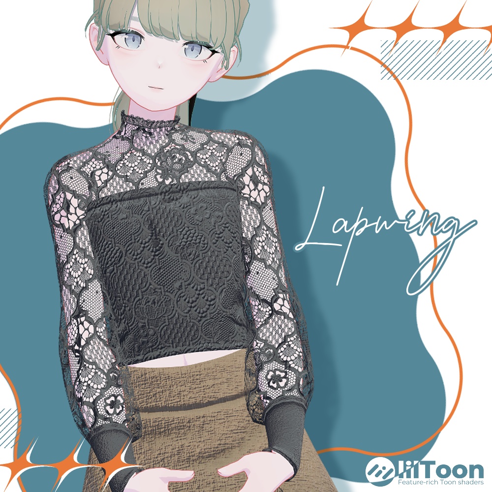 【VRC想定衣装】lace blouse-レースブラウス-【Lapwing】【Grus】