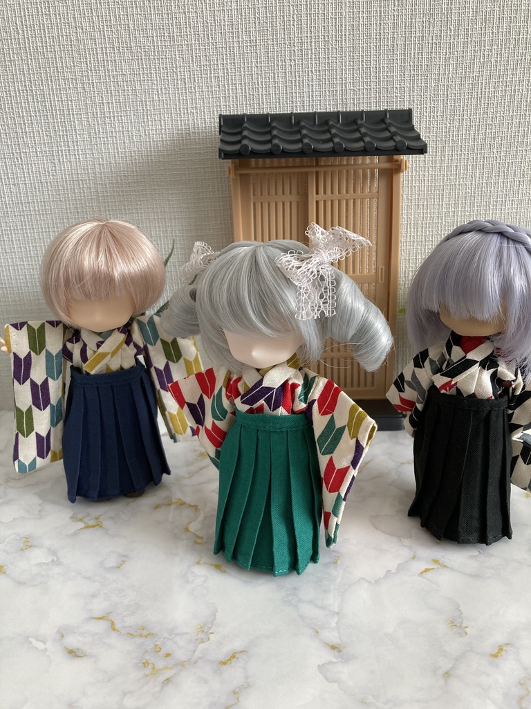 矢絣振袖・無地袴セット