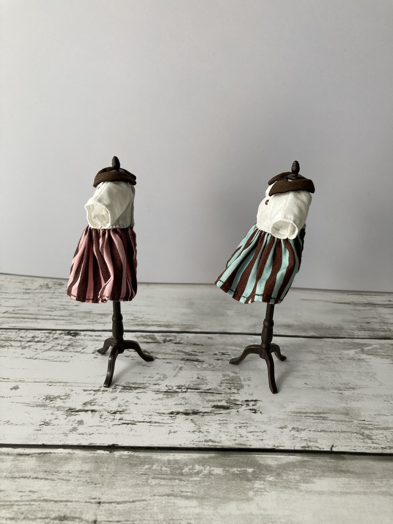 ショコラストライプワンピース(スカートタイプ)