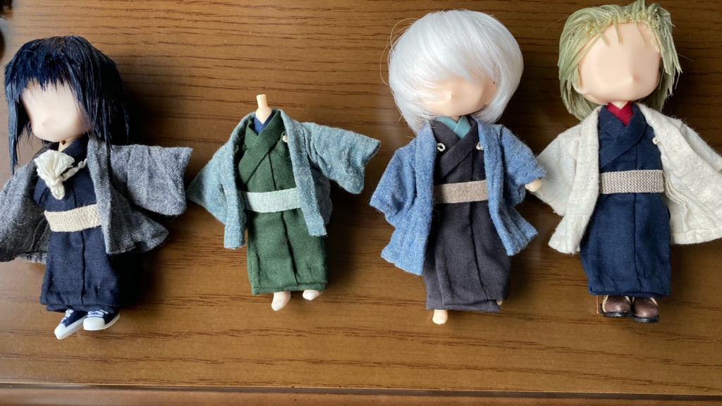 カジュアル着物セット(ねんどろいどどーる身長調整サイズ)