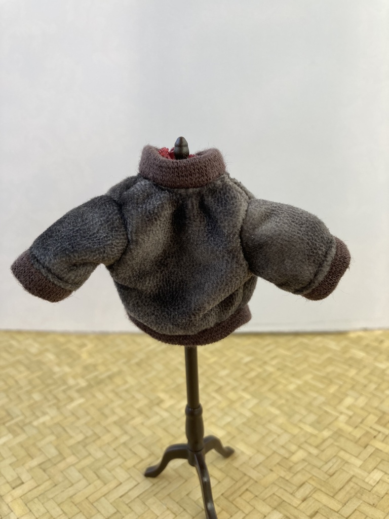 フェイクレザー柄ブルゾン