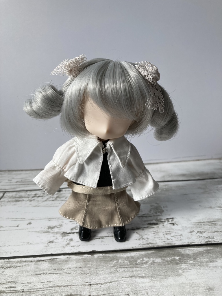 ビッグカラーボレロ・ノースリーブワンピースセット