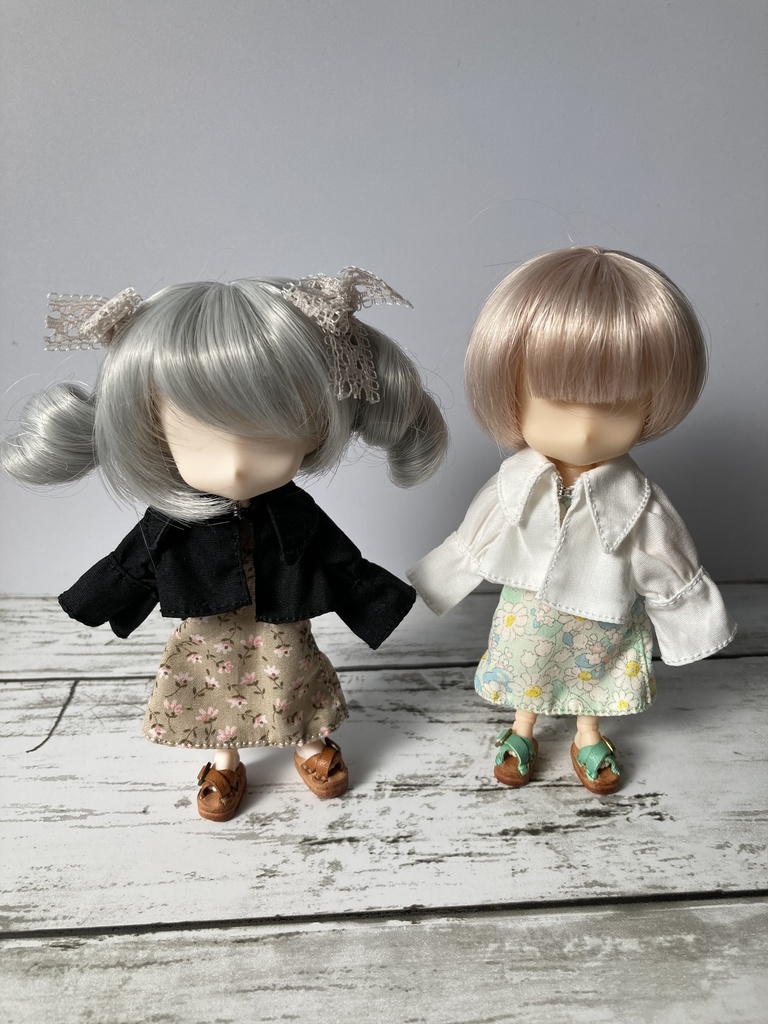 ビッグカラーボレロ・ノースリーブワンピースセット