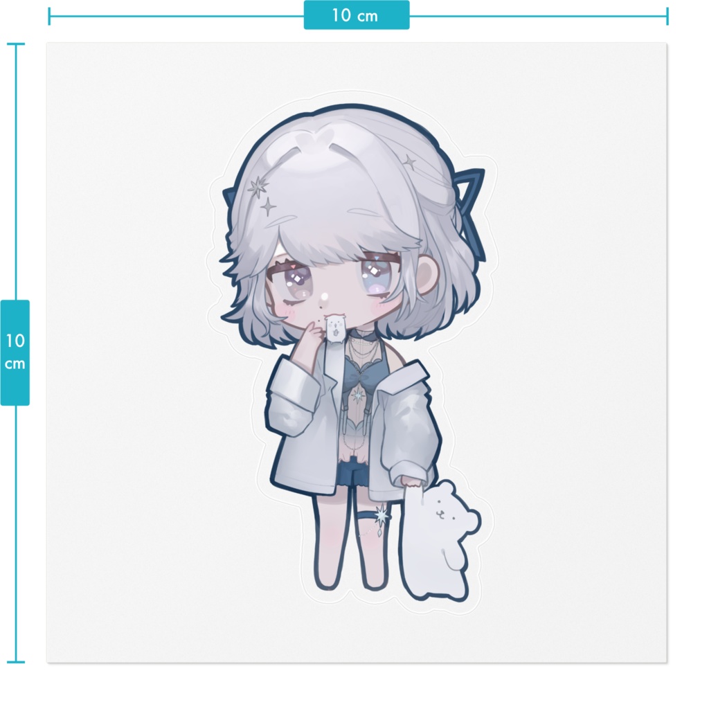 【PolarisNox】ステッカー - 100 x 100 (mm)