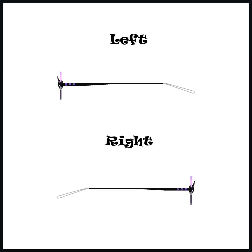 【6アバター対応】Vise Wise Grass【VRChat想定サングラス】