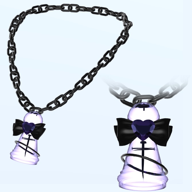 【ネックレス】Pawned_Heart【VRC想定アクセサリー】