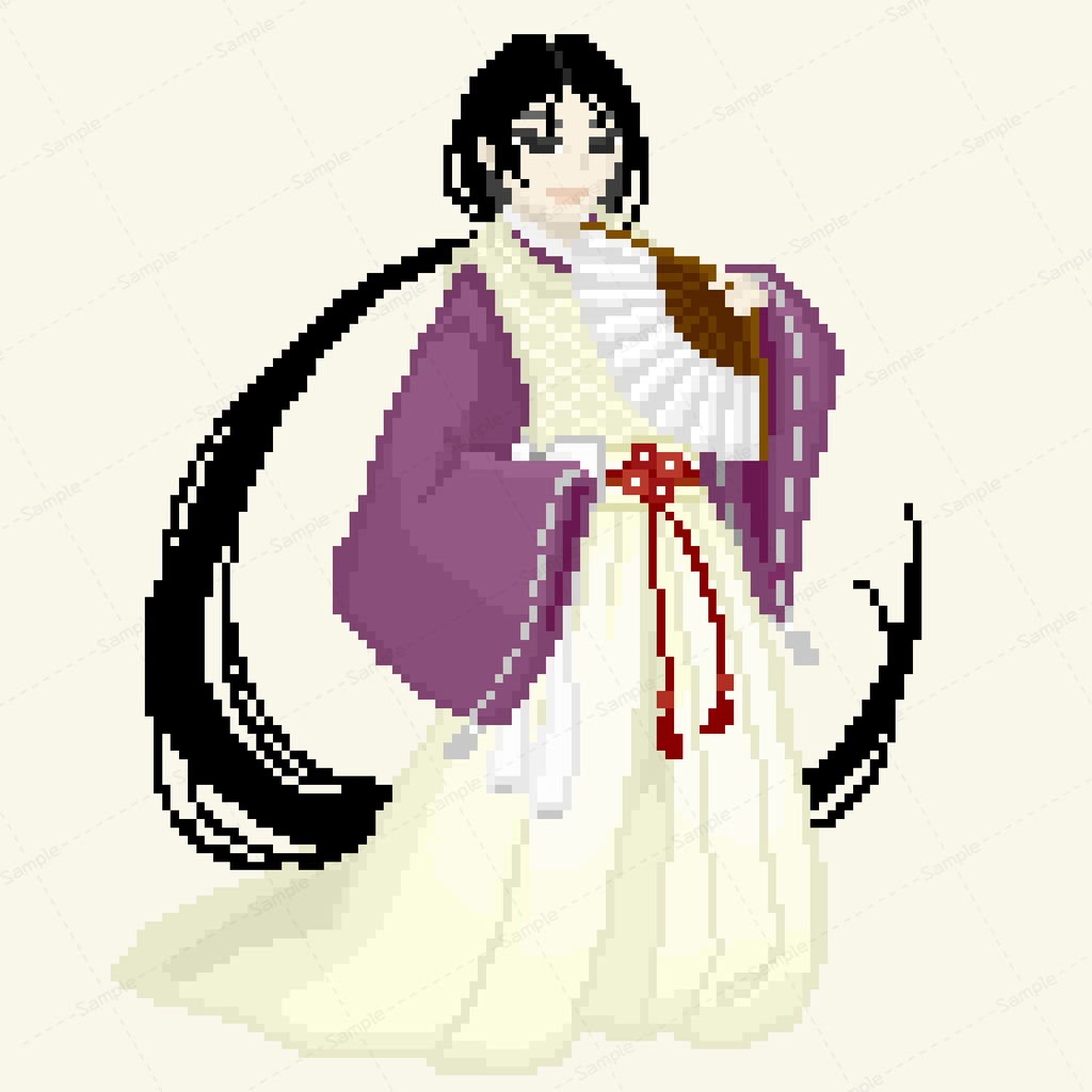 【シノビガミ】公式NPC　夜刀神鳥日子立ち絵ver.2【ドット絵】