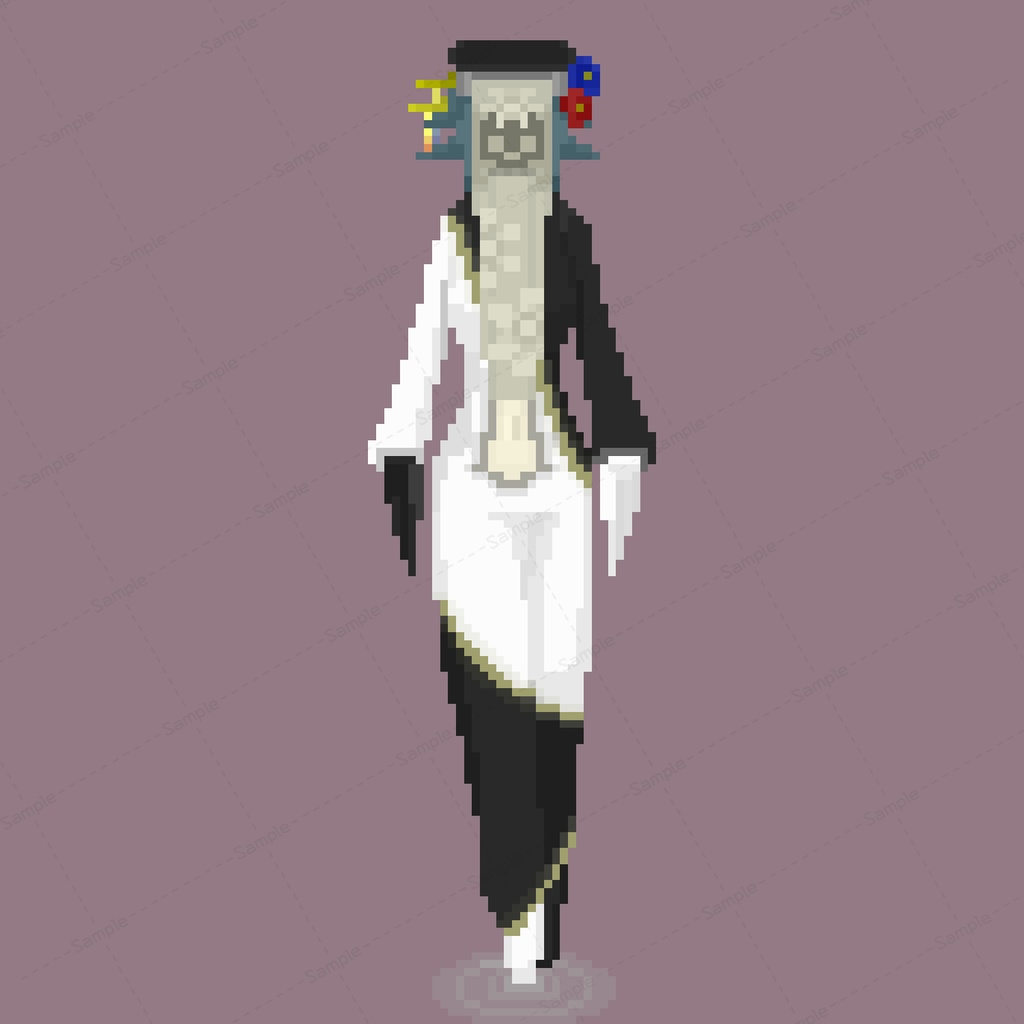 【シノビガミ】公式NPC　シ　立ち絵【ドット絵】