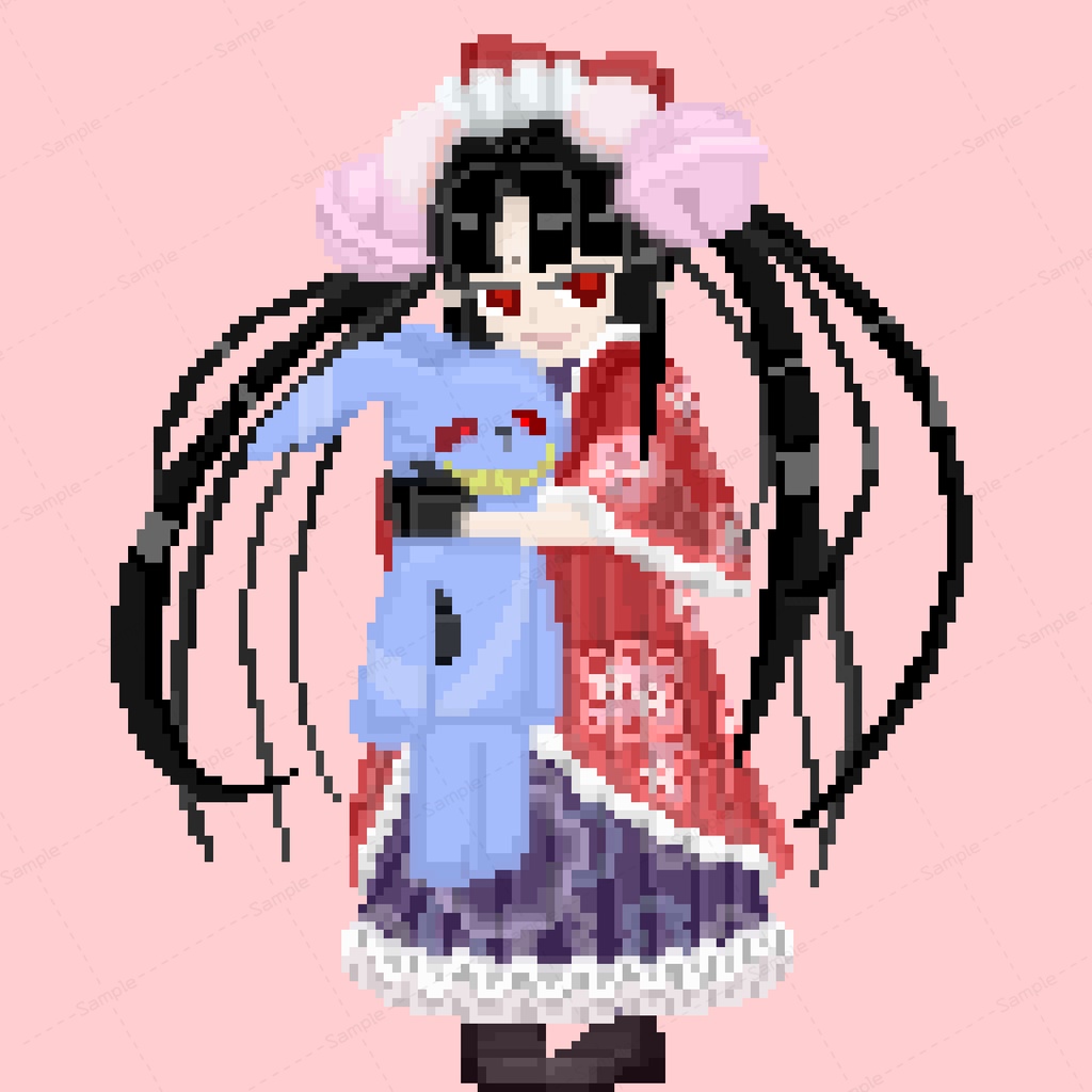 【シノビガミ】公式NPC　妍妃立ち絵【ドット絵】