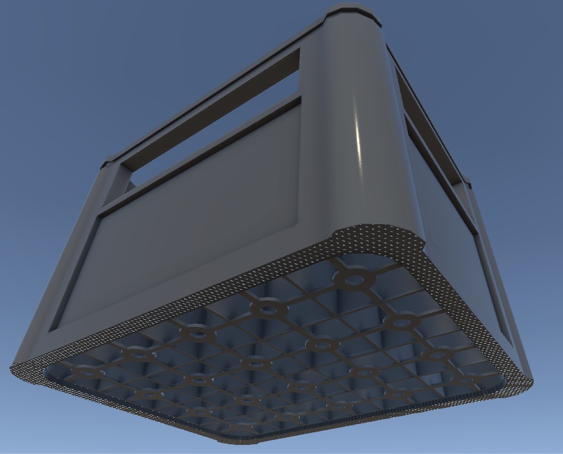 3Dモデル「ビール瓶ケース(P箱)」