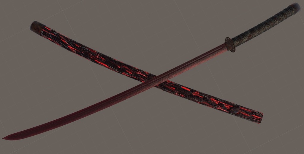 3Dモデル 日本刀『無銘之太刀』+おまけ