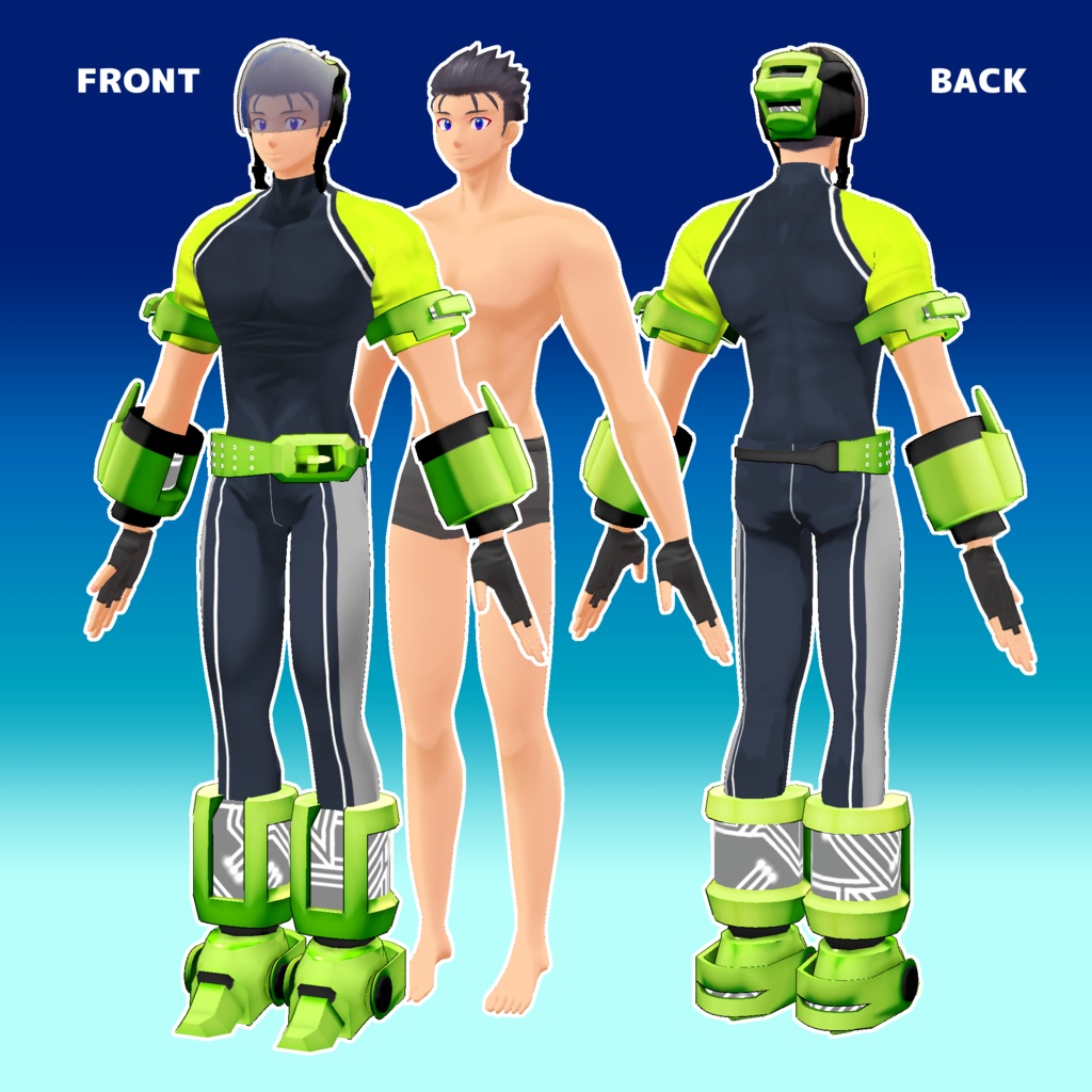 オリジナル3Dモデル「馳世マイル」