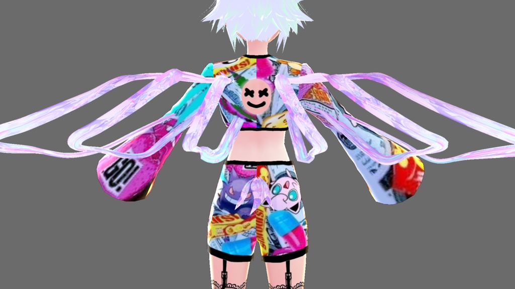 (Otaku dress x 3D characters) Shorts