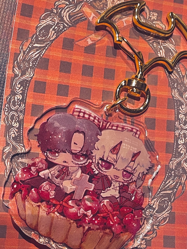 血液さくらんぼたるとアクリルキーホルダー
