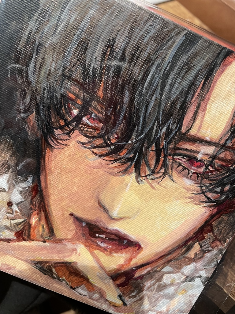キャンバスイラスト原画吸血鬼ダウト