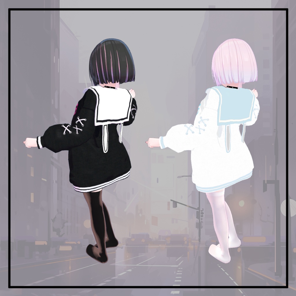 【萌・森羅・桔梗対応】うさぎセーラーブルゾン