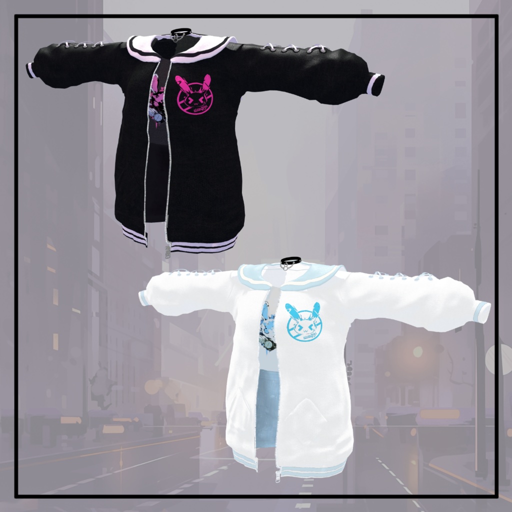 【萌・森羅・桔梗対応】うさぎセーラーブルゾン