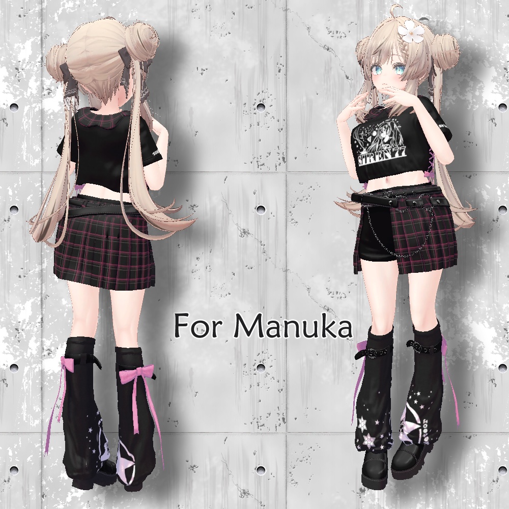 【萌/森羅/桔梗/マヌカ対応】「meteor」VRChat向け衣装