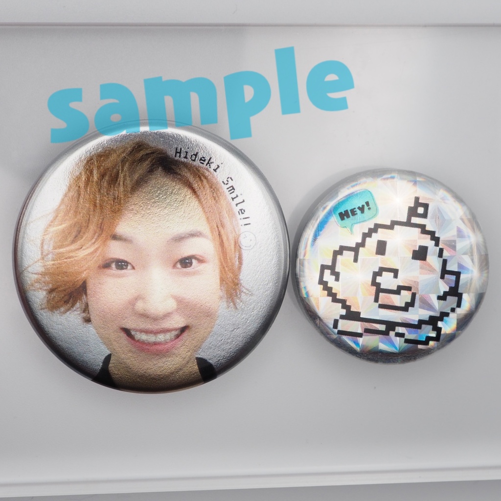 ヘイ！くん＆青山英樹缶バッジセット