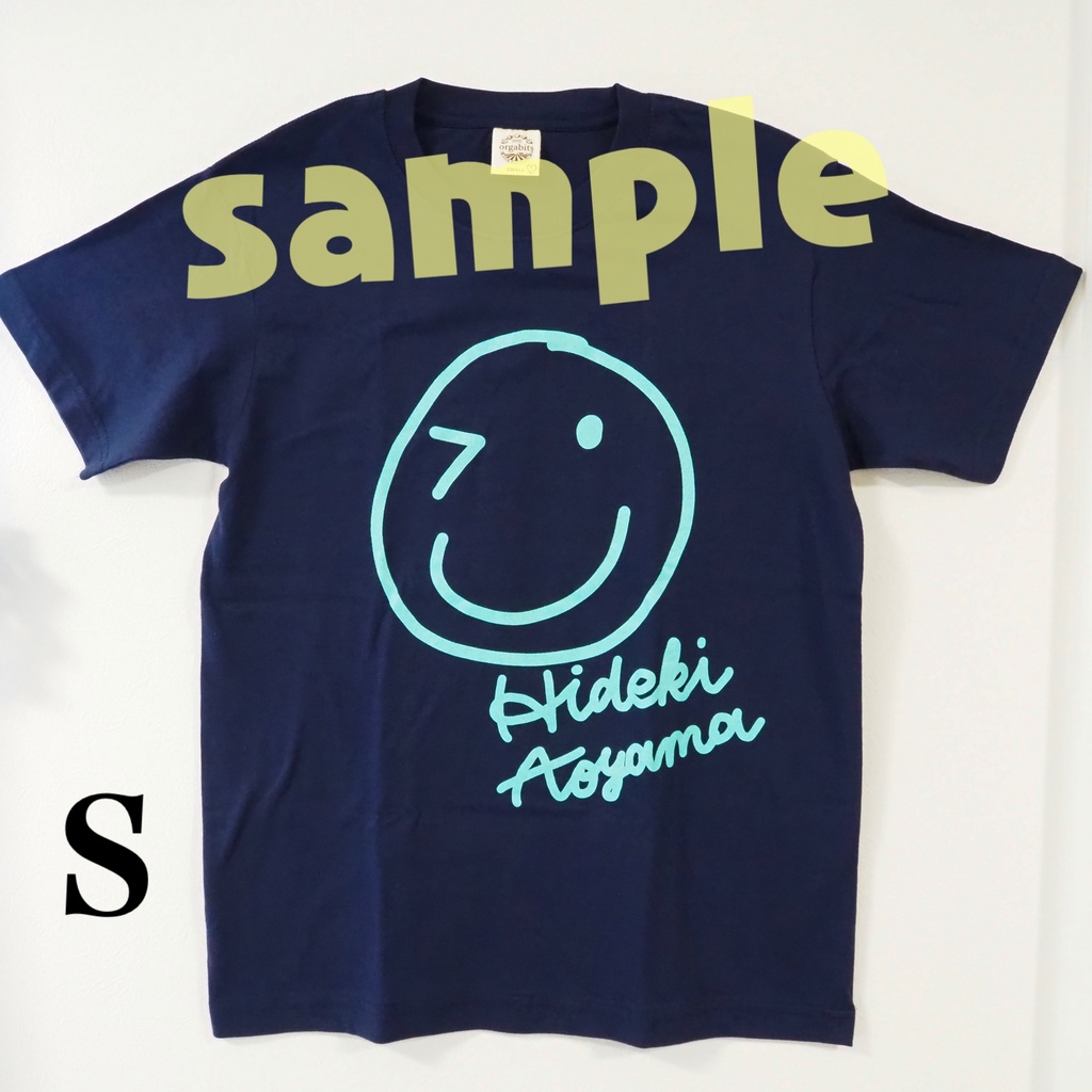 ネイビースマイルTシャツS