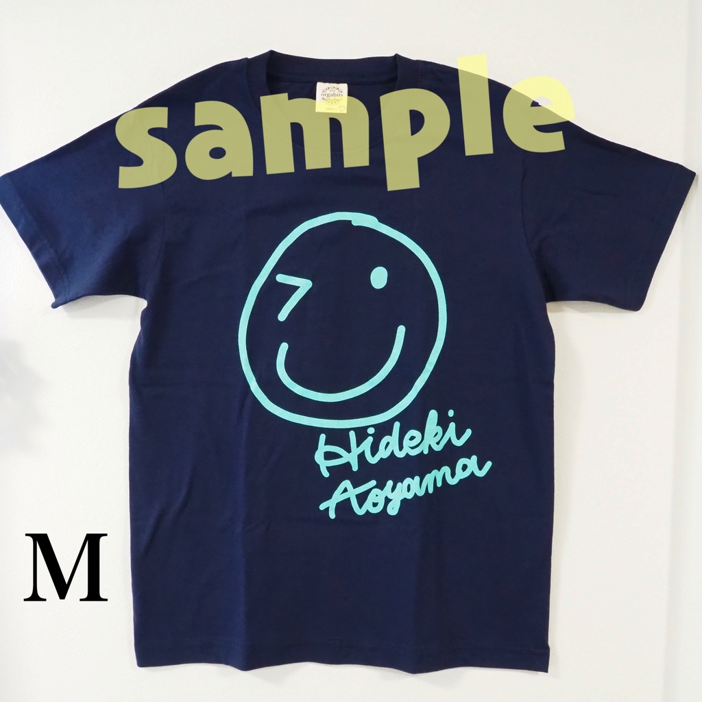 ネイビースマイルTシャツM