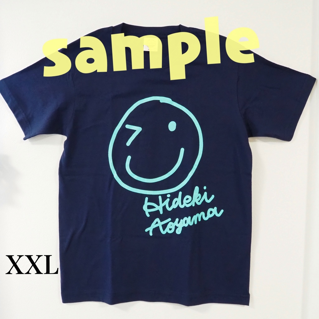 ネイビースマイルTシャツXXL